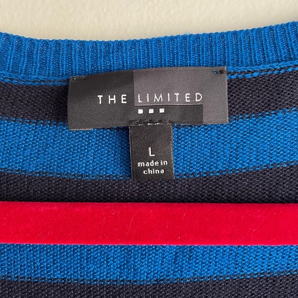 The Limited V-Neck Chevron Striped Sweater Size L - Picture 4 of 4